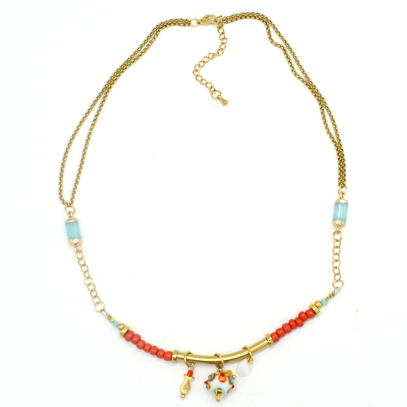 Collier Aqua Coral